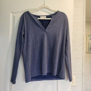 Zenana Outfitters Blue Long Sleeve Blouse Size M Euc